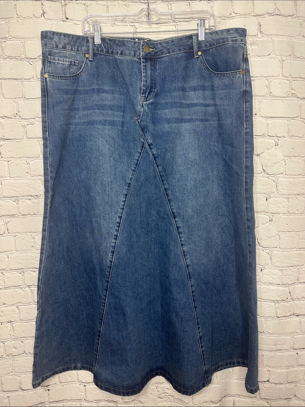 Inherit Denim Blue Jean Maxi Skirt NEW Size 18